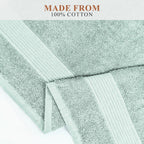 OLIVIA ROCCO Rhodes Towel Seafoam 100% Cotton Hotel Quality Soft Super Absorbent Hand - Joe’s Haven