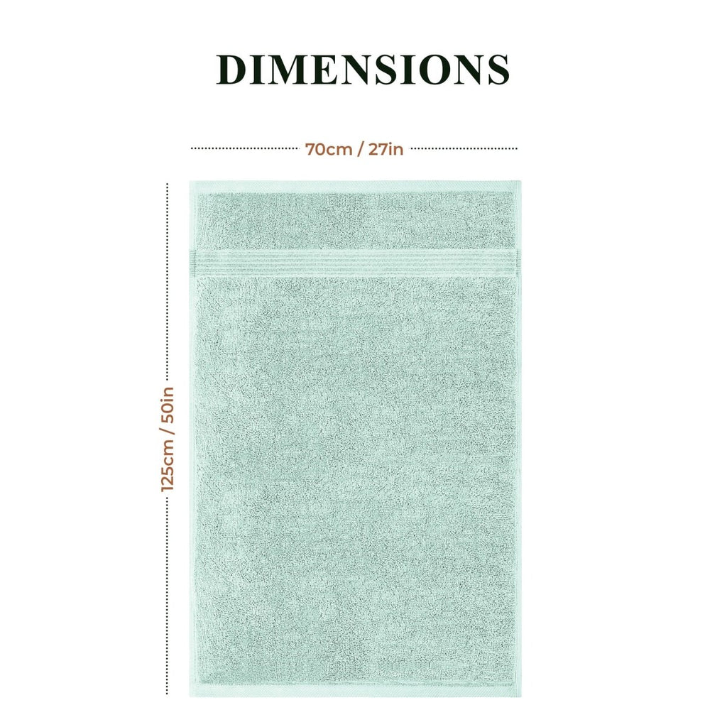OLIVIA ROCCO Rhodes Towel Seafoam 100% Cotton Hotel Quality Soft Super Absorbent Hand - Joe’s Haven