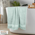 OLIVIA ROCCO Rhodes Towel Seafoam 100% Cotton Hotel Quality Soft Super Absorbent Hand - Joe’s Haven