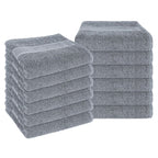 OLIVIA ROCCO Rhodes Towel Silver 100% Cotton Hotel Quality Soft And Ultra Absorbent Hand - Joe’s Haven