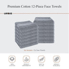 OLIVIA ROCCO Rhodes Towel Silver 100% Cotton Hotel Quality Soft And Ultra Absorbent Hand - Joe’s Haven