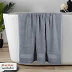 OLIVIA ROCCO Rhodes Towel Silver 100% Cotton Hotel Quality Soft And Ultra Absorbent Hand - Joe’s Haven