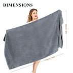 OLIVIA ROCCO Rhodes Towel Silver 100% Cotton Hotel Quality Soft And Ultra Absorbent Hand - Joe’s Haven