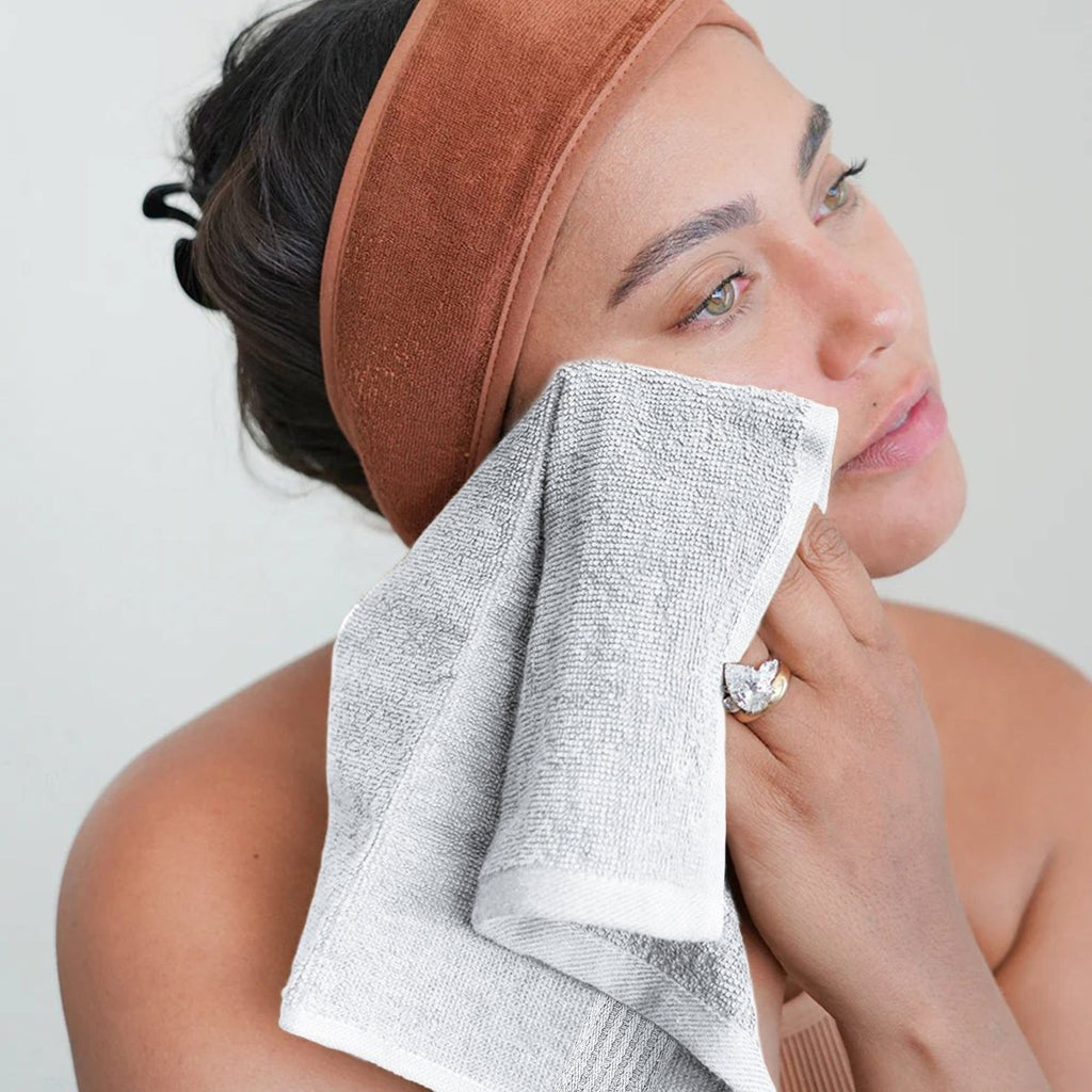 OLIVIA ROCCO Rhodes Towel White 100% Cotton Hotel Quality Soft Super Absorbent Hand Bath - Joe’s Haven