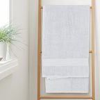 OLIVIA ROCCO Rhodes Towel White 100% Cotton Hotel Quality Soft Super Absorbent Hand Bath - Joe’s Haven