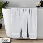 OLIVIA ROCCO Rhodes Towel White 100% Cotton Hotel Quality Soft Super Absorbent Hand Bath - Joe’s Haven