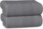 OLIVIA ROCCO Bath Sheets 500GSM Ultra Soft Super Absorbent Quick Dry Cotton White Grey Hotel - Quality Deep Fitted Easy - Care - Joe’s Haven