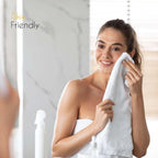 OLIVIA ROCCO Bath Sheets 500GSM Ultra Soft Super Absorbent Quick Dry Cotton White Grey Hotel - Quality Deep Fitted Easy - Care - Joe’s Haven