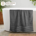 OLIVIA ROCCO Ritz Viscose Stripe Towels Super Soft Cotton Highly Absorbent Jumbo Bath - Joe’s Haven