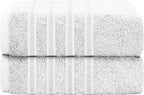 OLIVIA ROCCO Ritz Viscose Stripe Towels Super Soft Cotton Highly Absorbent Jumbo Bath - Joe’s Haven