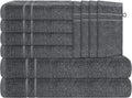 OLIVIA ROCCO Maris 10 Piece Charcoal Towel Bale Set With 2 Bath Towels 4 Hand Towels - Joe’s Haven