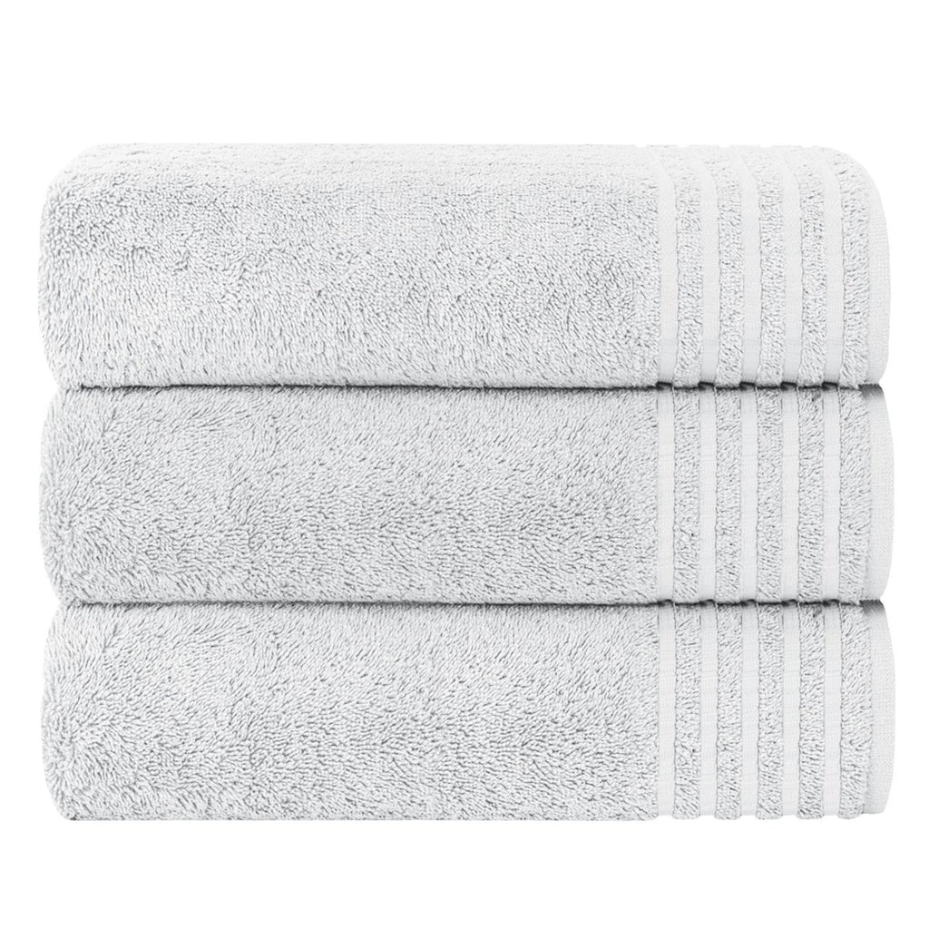 OLIVIA ROCCO Monaco 3 Pack Extra Large Bath Sheets 500GSM 100% Cotton Highly Absorbent - Joe’s Haven