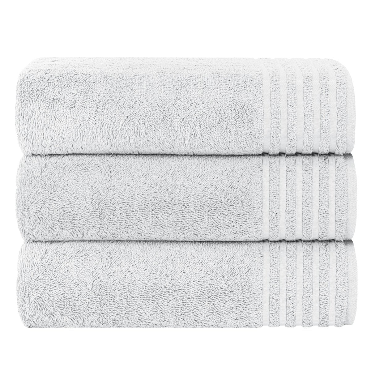 OLIVIA ROCCO Monaco 3 Pack Extra Large Bath Sheets 500GSM 100% Cotton Highly Absorbent - Joe’s Haven