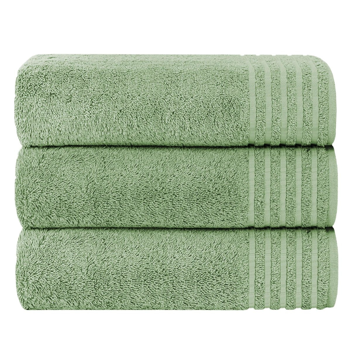 OLIVIA ROCCO Monaco 3 Pack Extra Large Bath Sheets 500GSM 100% Cotton Highly Absorbent - Joe’s Haven
