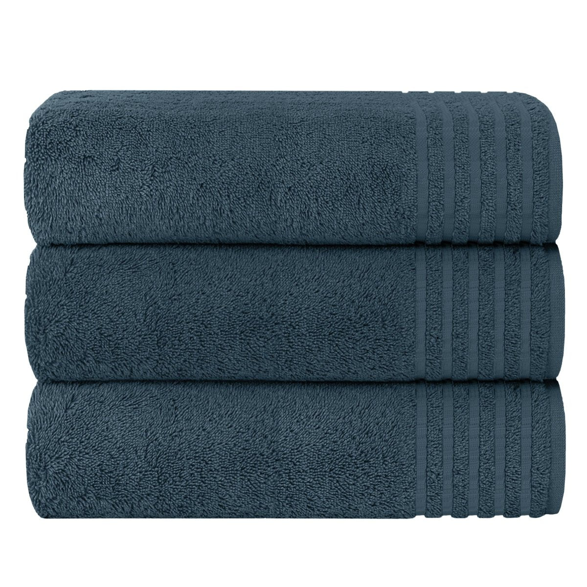 OLIVIA ROCCO Monaco 3 Pack Extra Large Bath Sheets 500GSM 100% Cotton Highly Absorbent - Joe’s Haven