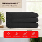 OLIVIA ROCCO Monaco 3 Pack Extra Large Bath Sheets 500GSM 100% Cotton Highly Absorbent - Joe’s Haven