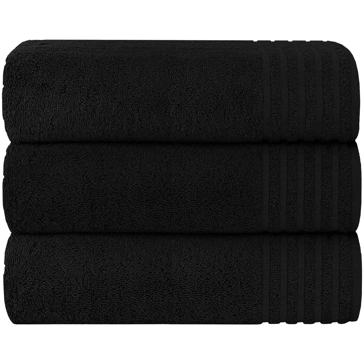 OLIVIA ROCCO Monaco 3 Pack Extra Large Bath Sheets 500GSM 100% Cotton Highly Absorbent - Joe’s Haven