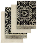 OLIVIA ROCCO 4 Piece Moroccan Towel Set 100% Cotton 500GSM High Absorbency Bath Towels - Joe’s Haven