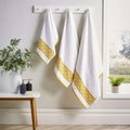 OLIVIA ROCCO Inca Diamond Jacquard 600GSM Cotton Towels Bath Sheets And Bath Towels Set - Joe’s Haven