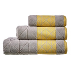 OLIVIA ROCCO Inca Diamond Jacquard 600GSM Cotton Towels Bath Sheets And Bath Towels Set - Joe’s Haven