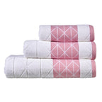 OLIVIA ROCCO Inca Diamond Jacquard 600GSM Cotton Towels Bath Sheets And Bath Towels Set - Joe’s Haven