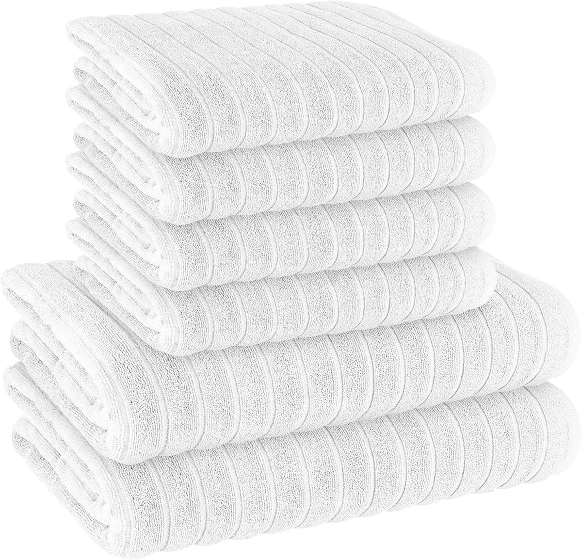OLIVIA ROCCO Hydro Cotton Ribbed Towels Jumbo Bath Sheets 2 Pack Charcoal Highly - Joe’s Haven