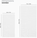 OLIVIA ROCCO Hydro Cotton Ribbed Towels Jumbo Bath Sheets 2 Pack Charcoal Highly - Joe’s Haven