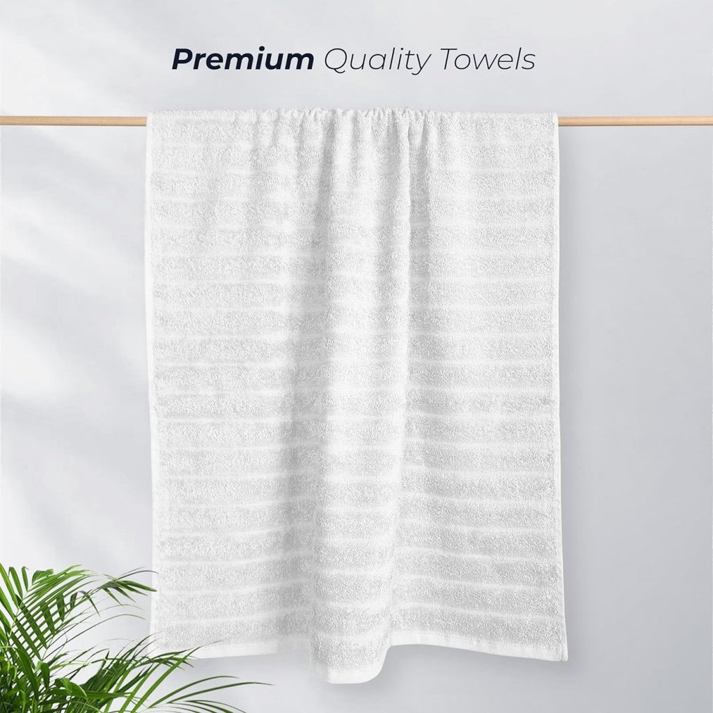 OLIVIA ROCCO Hydro Cotton Ribbed Towels Jumbo Bath Sheets 2 Pack Charcoal Highly - Joe’s Haven