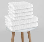 OLIVIA ROCCO Hydro Cotton Ribbed Towels Jumbo Bath Sheets 2 Pack Charcoal Highly - Joe’s Haven
