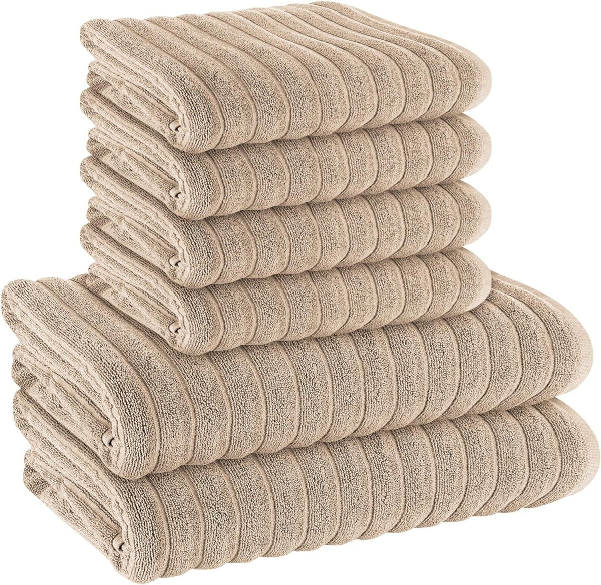 OLIVIA ROCCO Hydro Cotton Ribbed Towels Jumbo Bath Sheets 2 Pack Charcoal Highly - Joe’s Haven