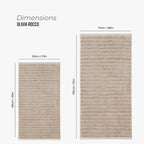 OLIVIA ROCCO Hydro Cotton Ribbed Towels Jumbo Bath Sheets 2 Pack Charcoal Highly - Joe’s Haven