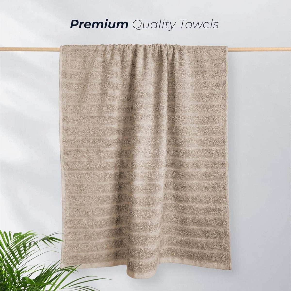 OLIVIA ROCCO Hydro Cotton Ribbed Towels Jumbo Bath Sheets 2 Pack Charcoal Highly - Joe’s Haven