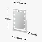 Olsen Hollywood Mirror White 47x37cm