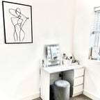 Olsen Hollywood Mirror White 47x37cm