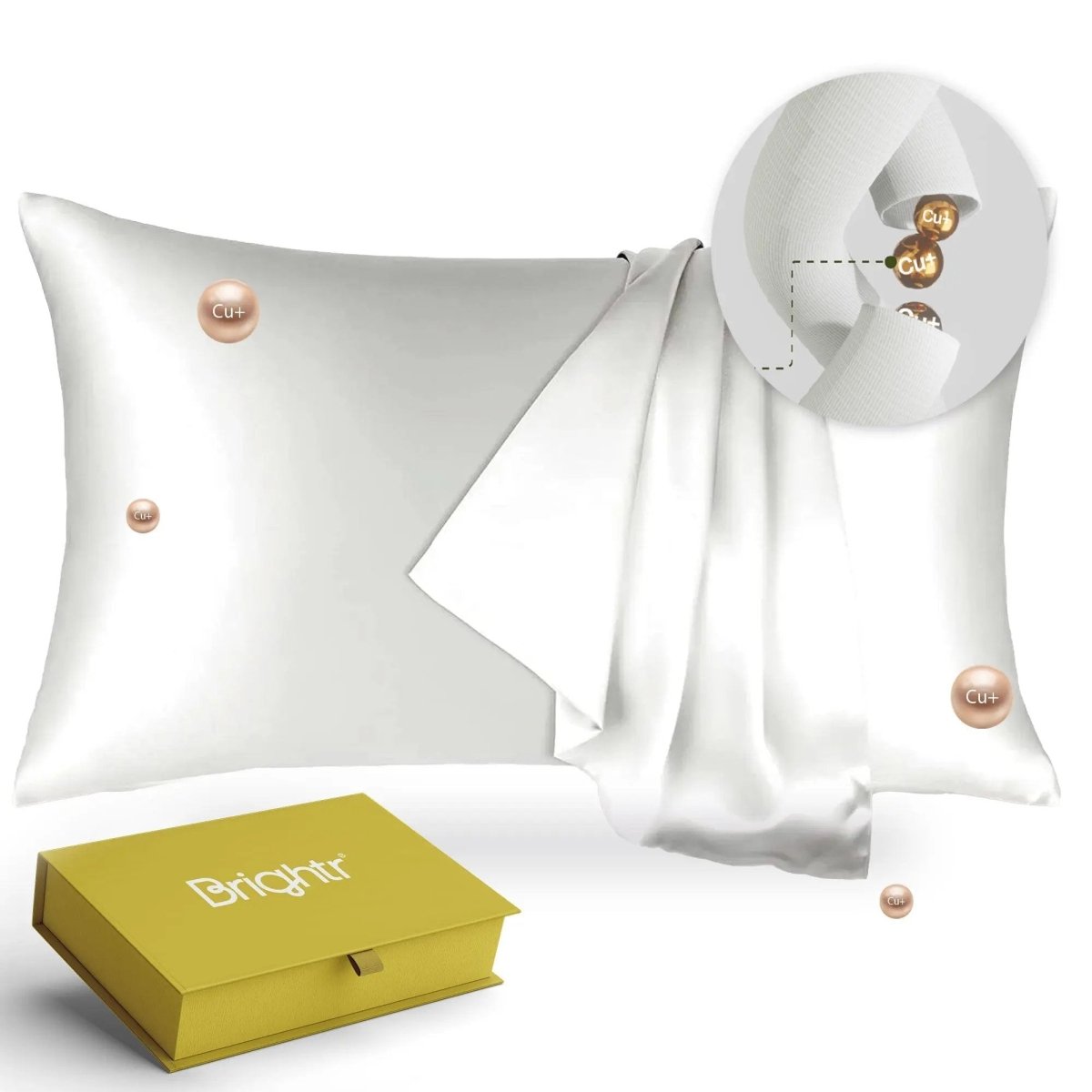 Brightr® Anti - Ageing Copper - Infused Eucalyptus Silk Pillowcase - Joe’s Haven
