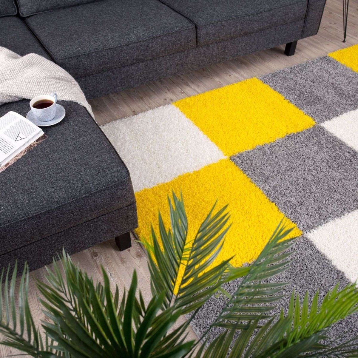 Myshaggy Geometric Yellow Rug - Joe’s Haven