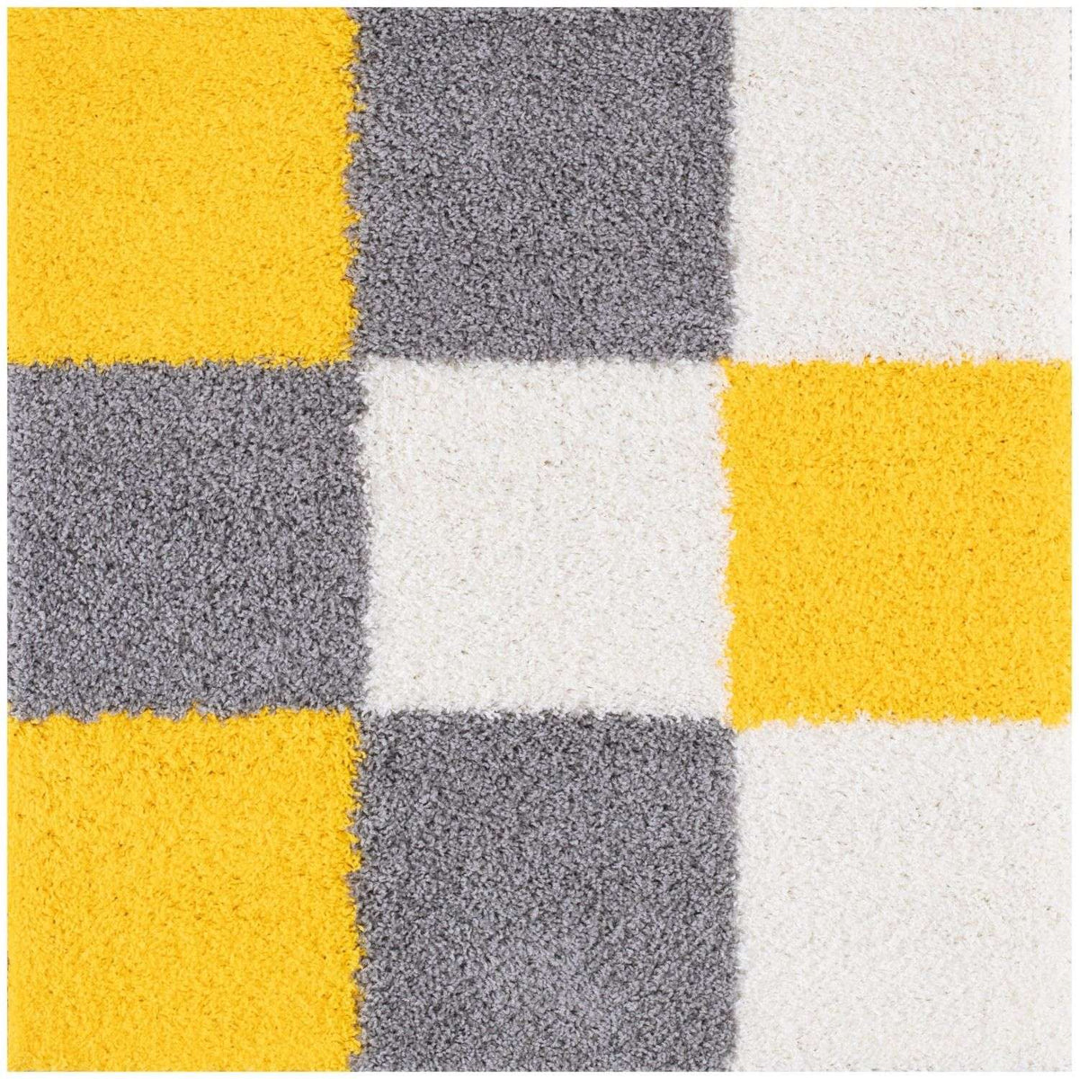 Myshaggy Geometric Yellow Rug