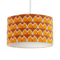 Orange and Yellow Geometric Arches Design Lampshade, Ceiling or Table Lamp Shade - Joe’s Haven