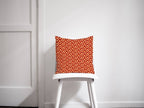 Orange Cushion with a 70's Retro Circles Design, Throw Pillow - Joe’s Haven