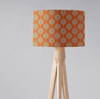 Orange Drum Lampshade, Retro Circles Design Shade for Table, Floor or Ceiling Pendant Light - Joe’s Haven