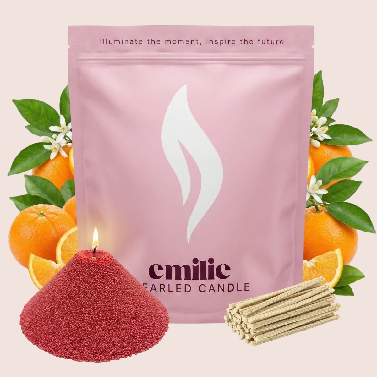 Orange Scented Pearled Candle - Joe’s Haven