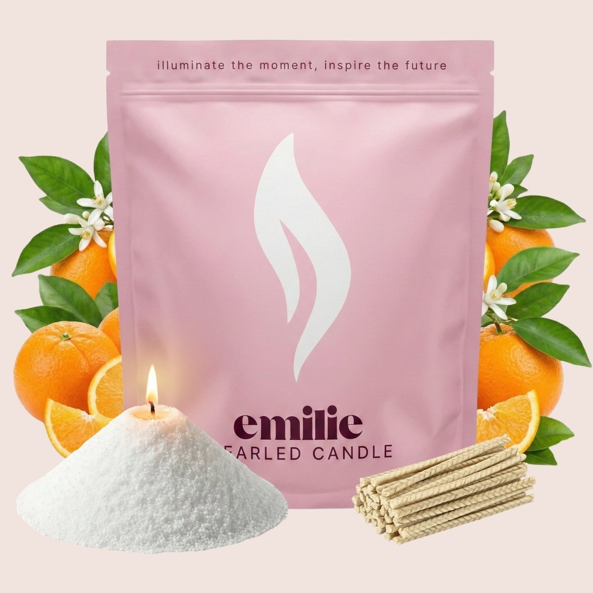 Orange Scented Pearled Candle - Joe’s Haven