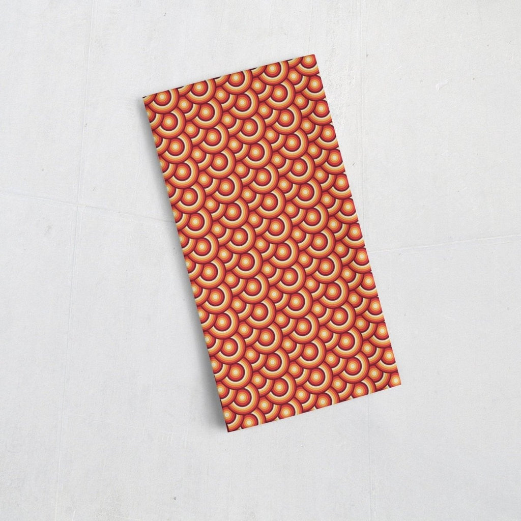 Orange Tea Towels with a 70's Retro Design, Dish Towels, Kitchen Towels - Joe’s Haven