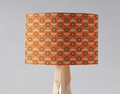 Orange Retro Floral Lampshade, Ceiling or Table Lamp Shade - Joe’s Haven