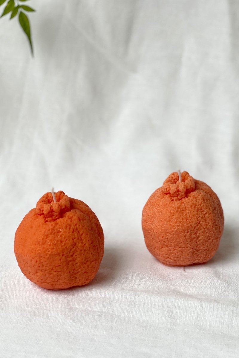 Orange Shaped Candle - Joe’s Haven