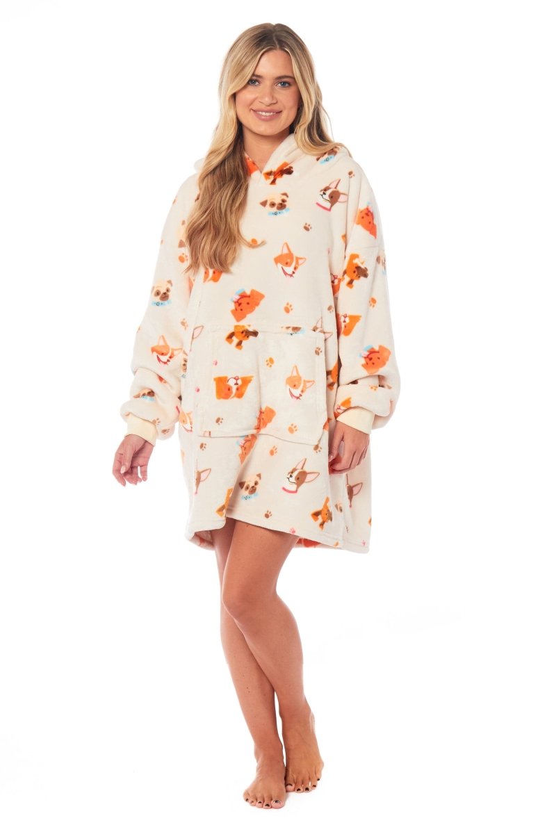 Oversized Hooded Reversible Sherpa Plush Fleece Hoodie - Joe’s Haven