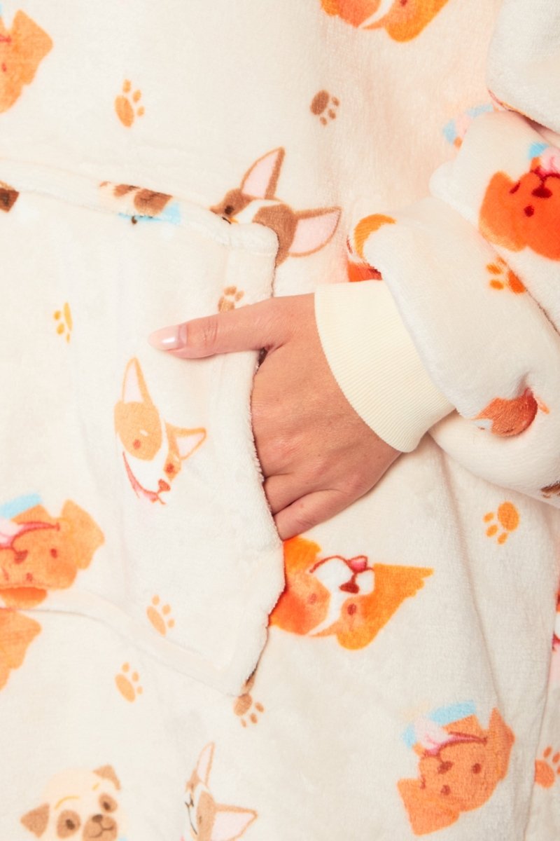 Oversized Hooded Reversible Sherpa Plush Fleece Hoodie - Joe’s Haven