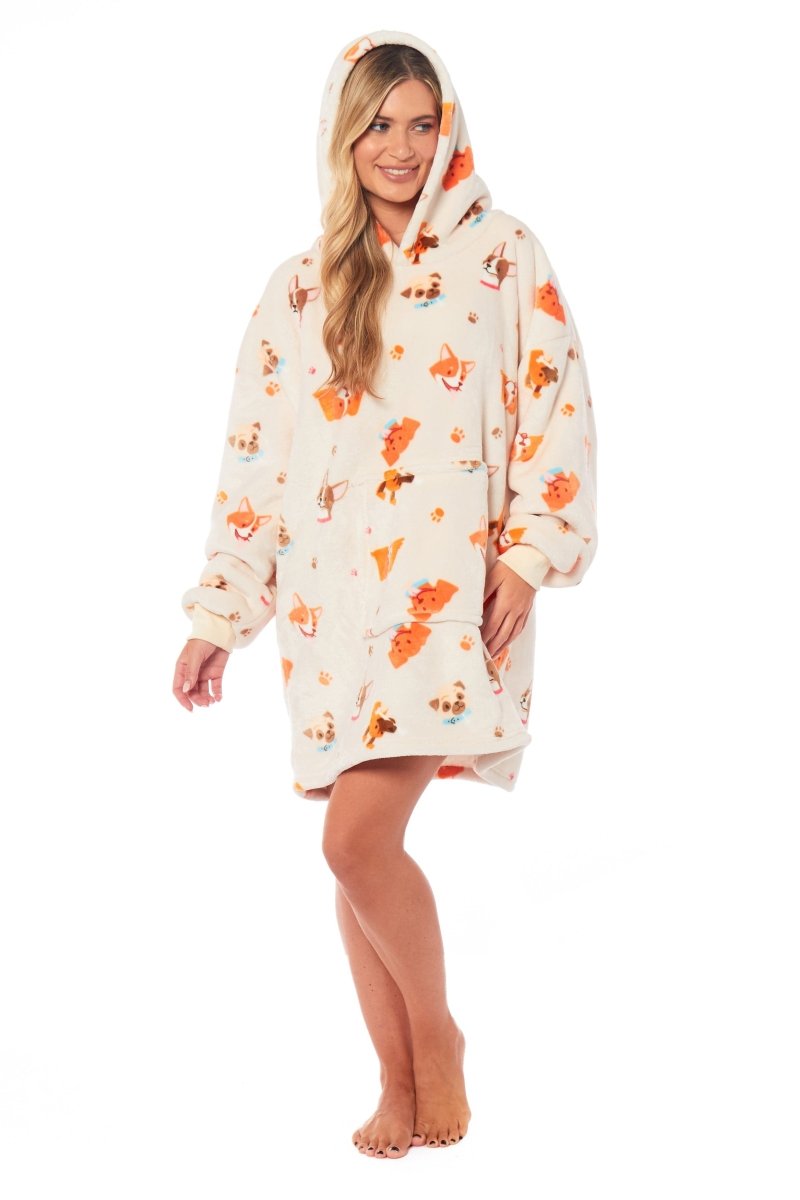 Oversized Hooded Reversible Sherpa Plush Fleece Hoodie - Joe’s Haven