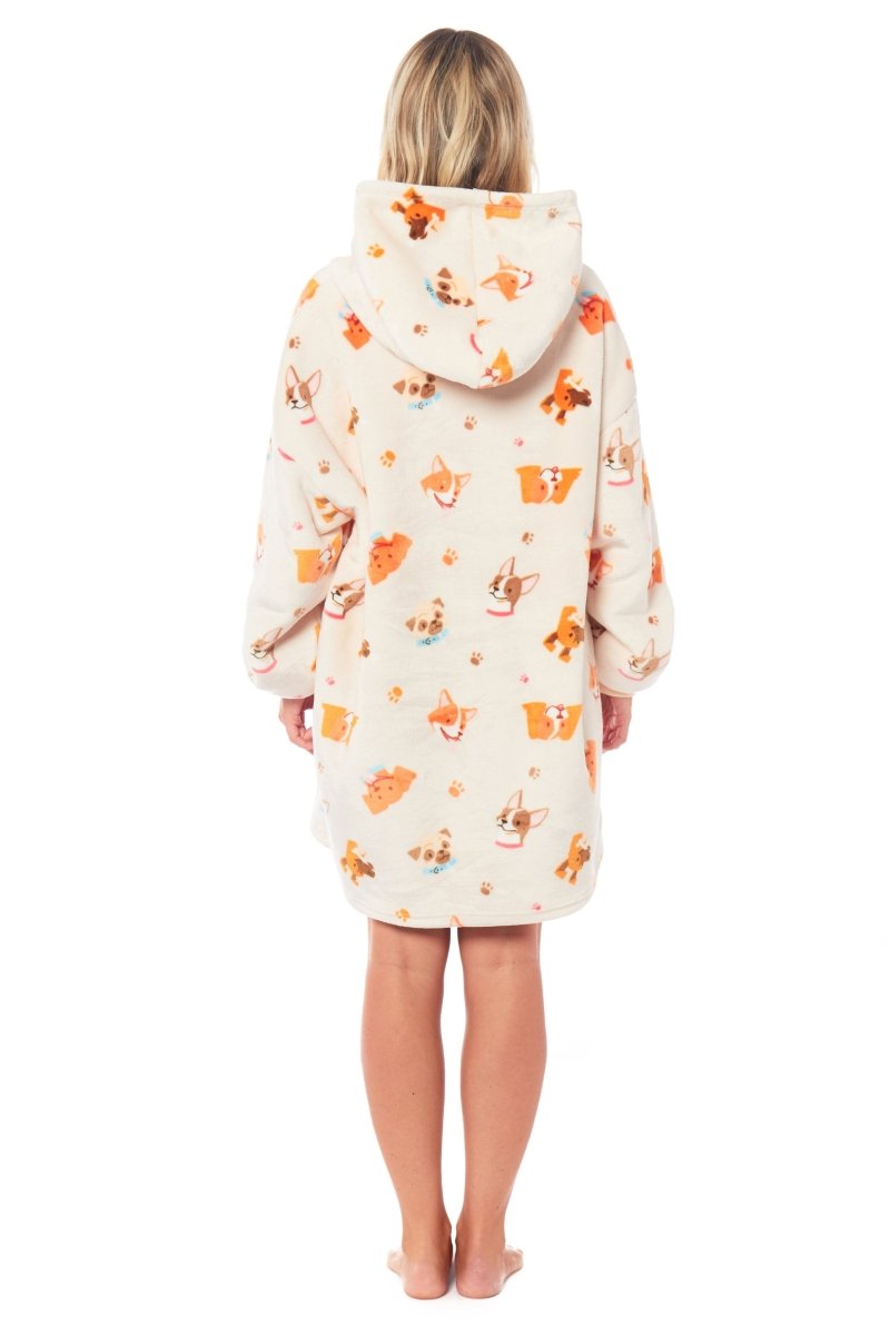 Oversized Hooded Reversible Sherpa Plush Fleece Hoodie - Joe’s Haven