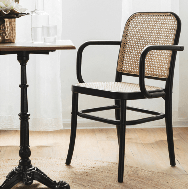 Paris G04 Rattan Dining Chair, Walnut - Joe’s Haven